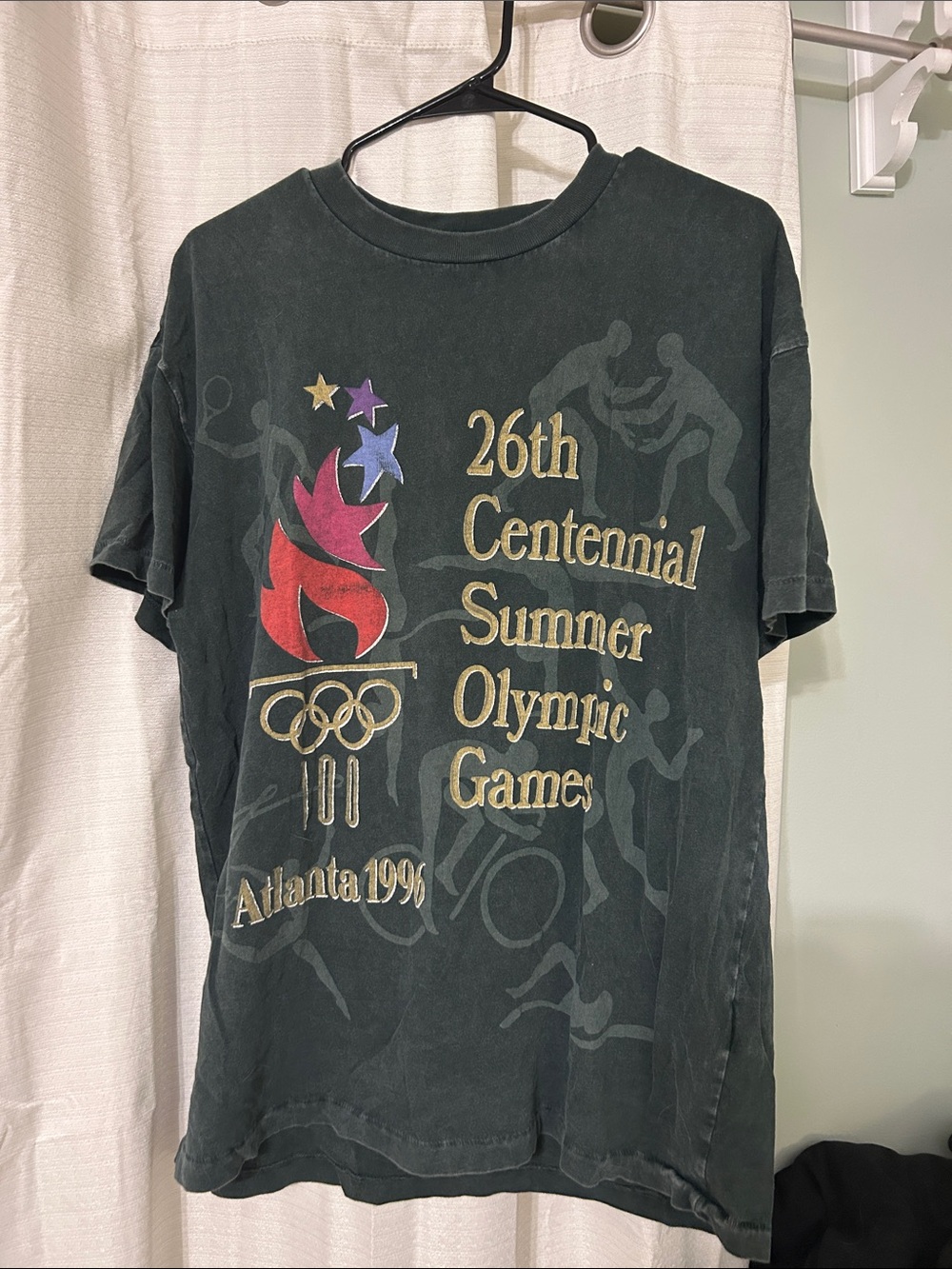 1996 Atlanta Centennial Summer Olympic Games Graphic Tee - Army Green